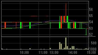 藤和不動産（８８３４）上場廃止発表後２００９年２月５日５分足チャート